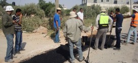 البدء بتنفيذ مشروع شبكة المياه في قرية قصرة