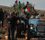 أهالي القرية يزرعون منطقة باسلطة بأشتال الزيتون