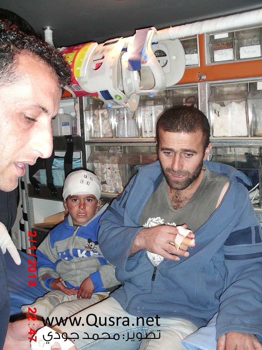 اعتداءات المستوطنين على أهالي جالود يوم الأربعاء 2-1-2013