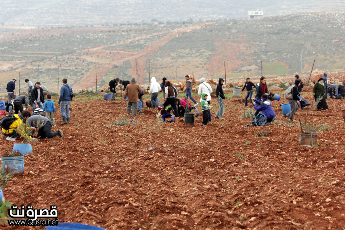 توثيق محاولة اعتداء المستوطنين على ممتلكات المواطنين في (قطاع كامل)