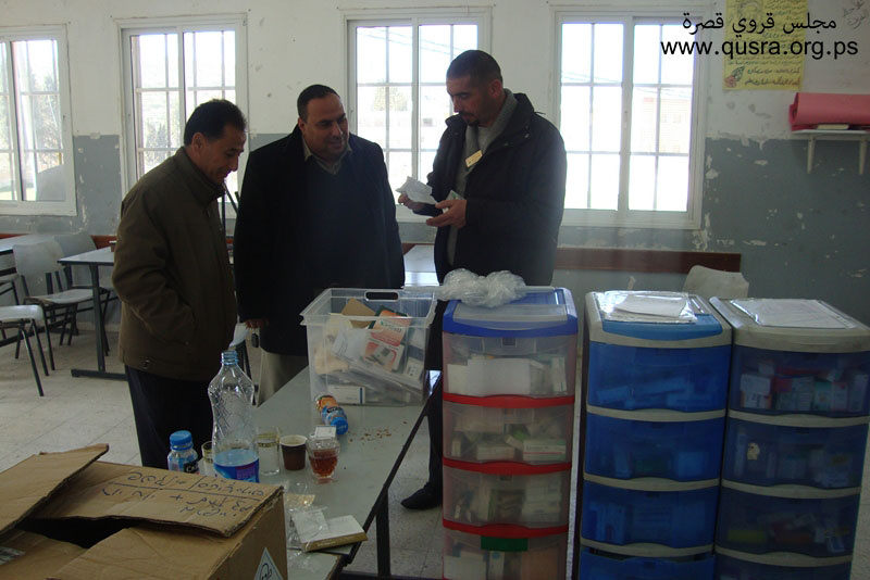 مجلس قروي قصرة وبالشراكة مع محافظة نابلس وأطباء لحقوق الإنسان ينظم يوما طبيا لأهالي القرية