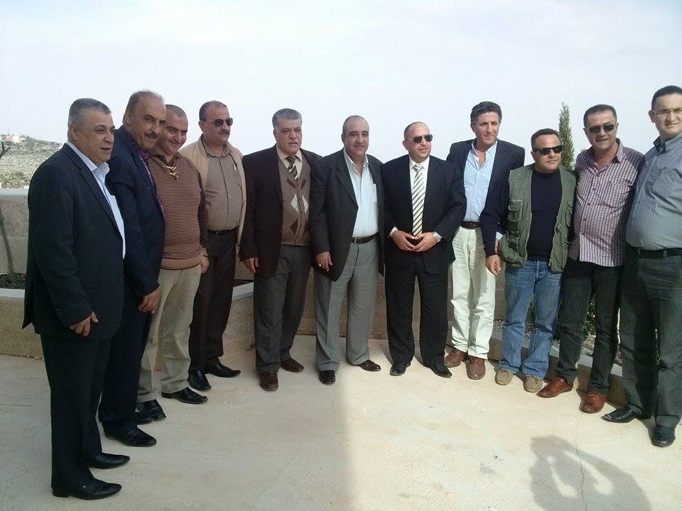 اللواء الجيوسي مدير الارتباط الفلسطيني في ضيافة قصرة